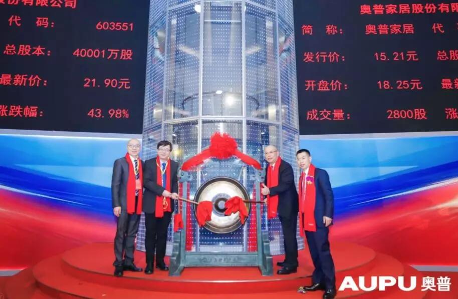 動(dòng)態(tài)新聞】天堂硅谷投資的奧普家居今日成功登陸上交所